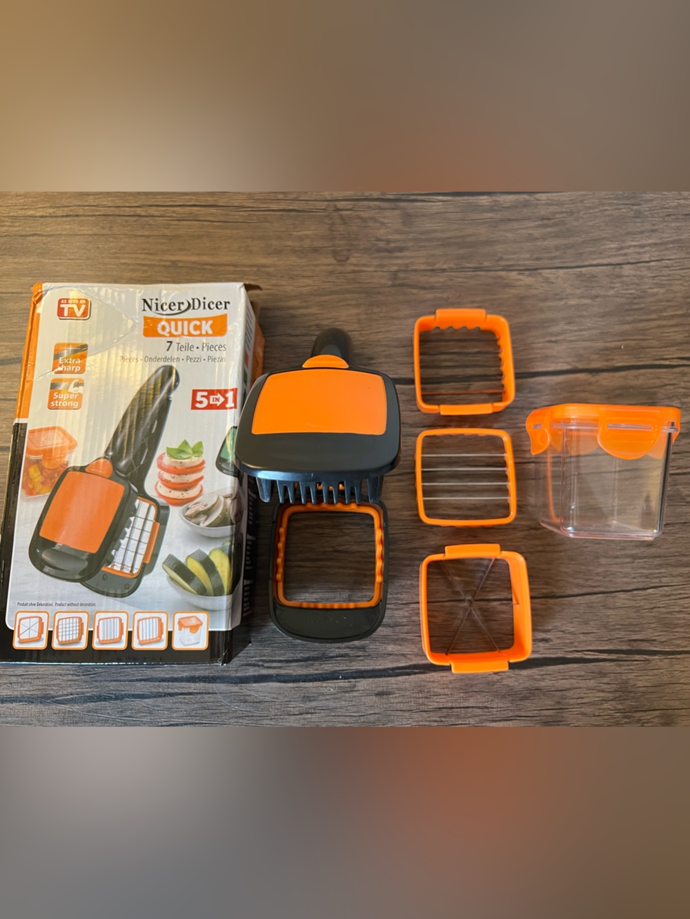 Nicer Dicer Quick Vegetable Chopper - Orange/Black